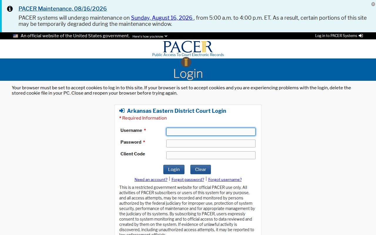 Dover court docket and Eastern District federal docket boundary