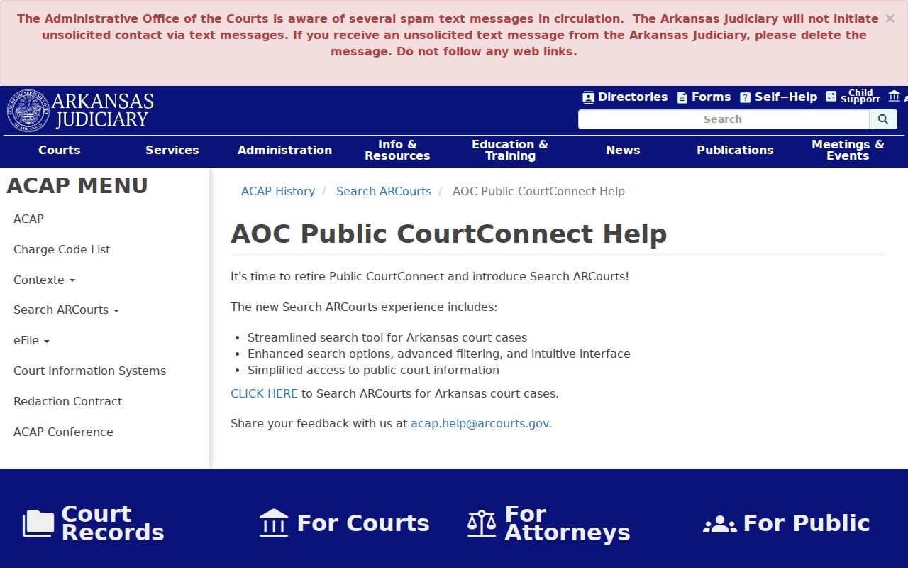 Pope County case lookup Search ARCourts replacement announcement